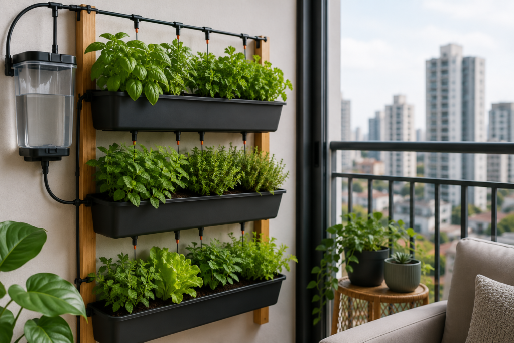 irrigação por gotejamento em apartamentos