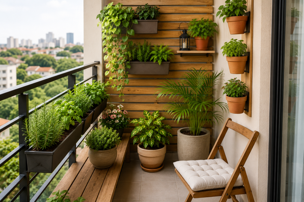 jardim em sacada pequena