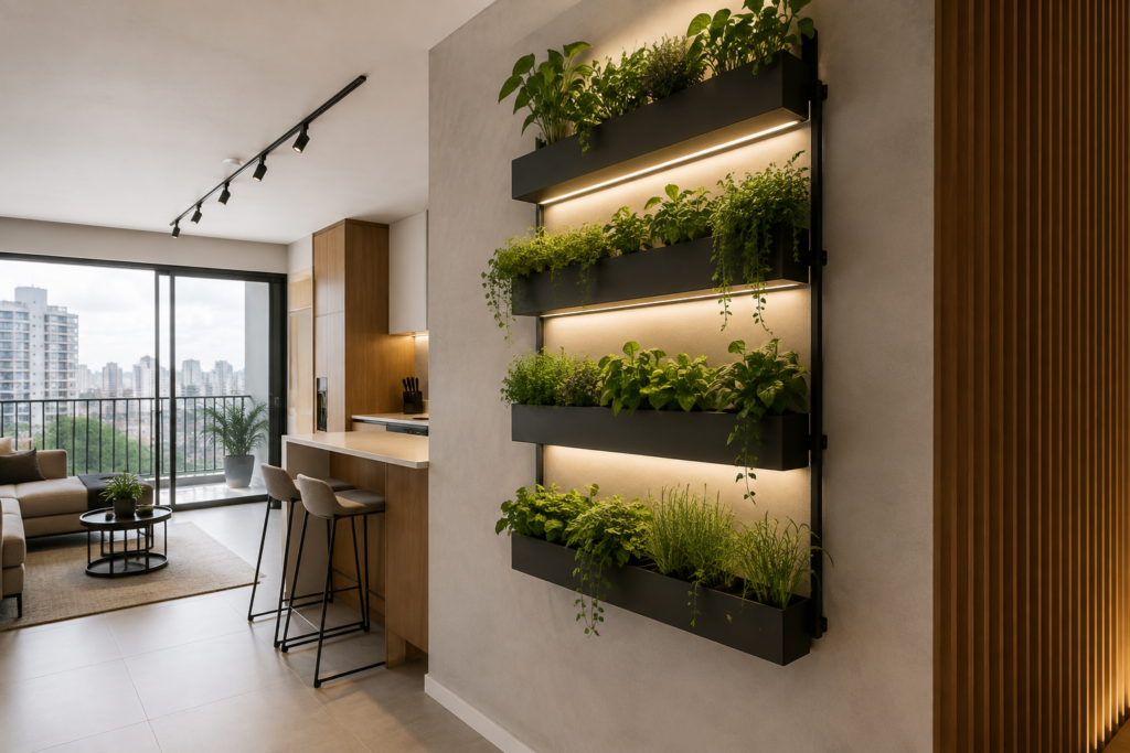 horta vertical minimalista